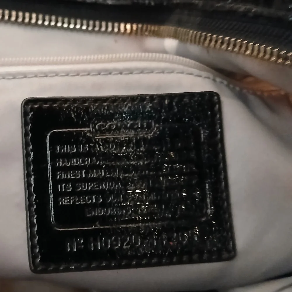 Coach Black Embossed Women's Tote Bag